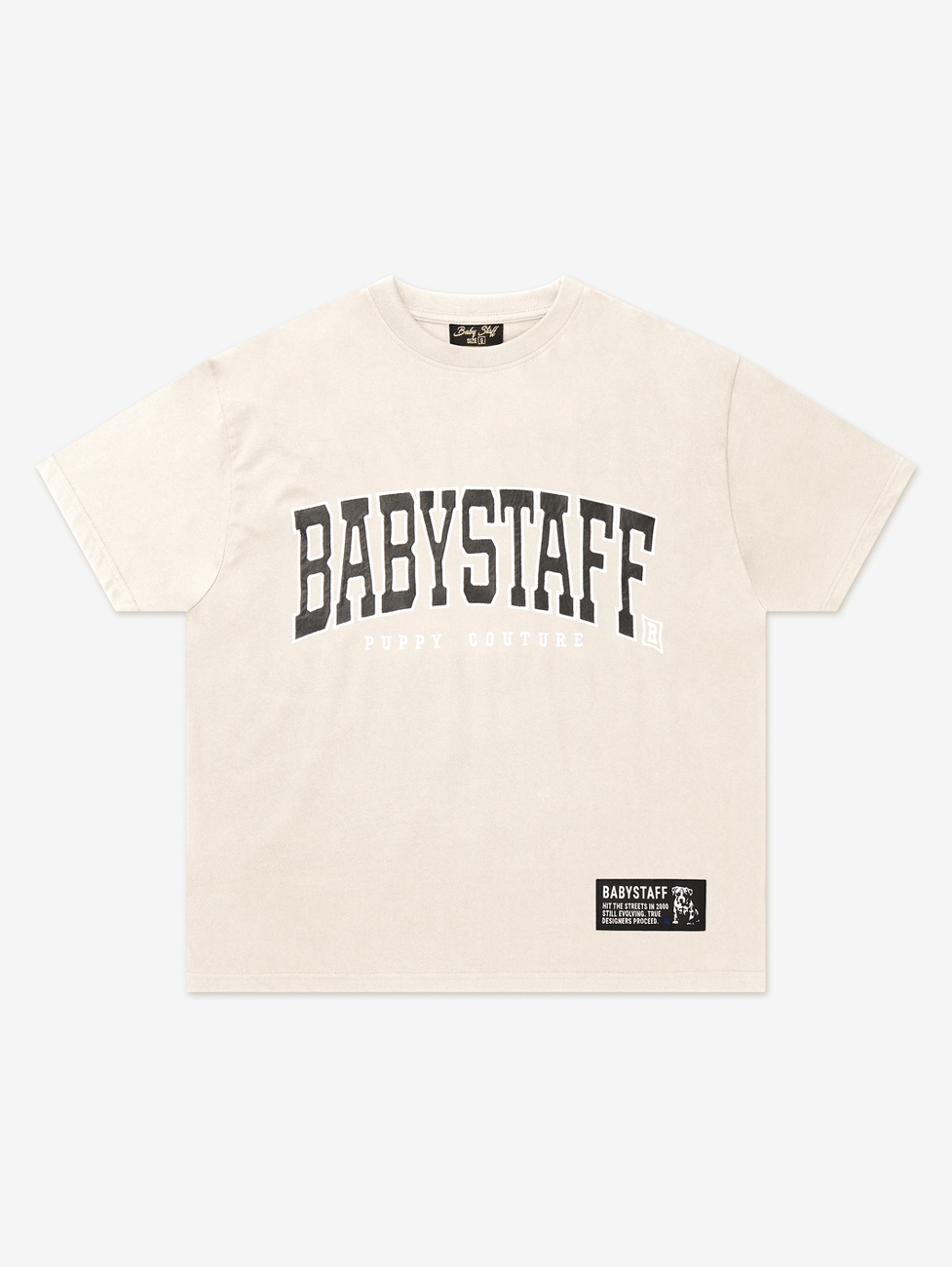 Babystaff College Oversize T-Shirt - cream M