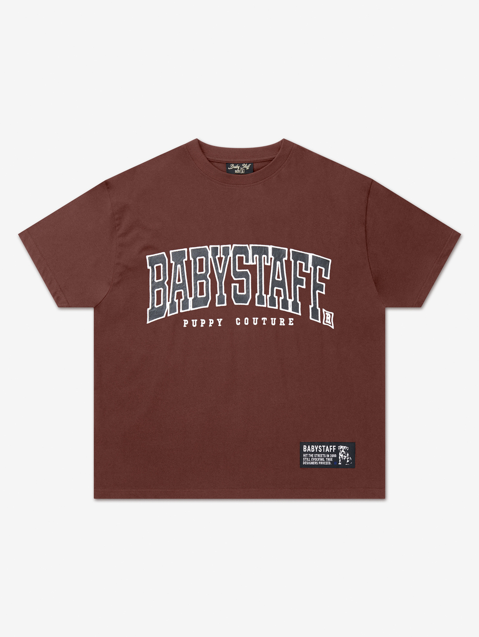 Babystaff College Oversize T-Shirt - braun S